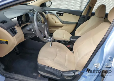 2013 Hyundai Elantra Gls from USA, damaged, VIN KMHDH4AEXDU754853